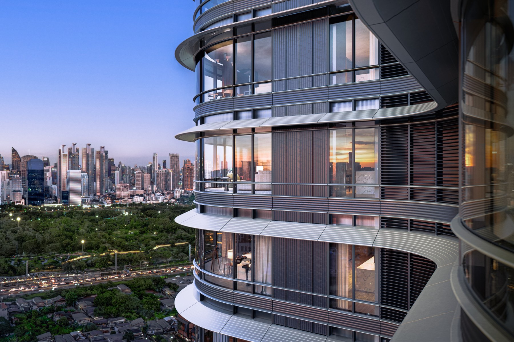 Upper House Residences overlooking Bangkok